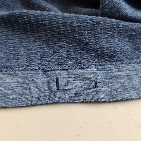 Lululemon Men's Blue Short Sleeve Workout Running Athletic T-Shirt Sz L - Picture 13 of 14